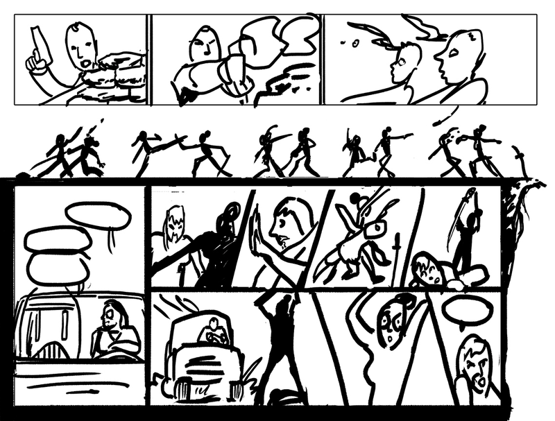 Illustration for article titled Marvel artists walk through the creation of kickass fight sequences in comics